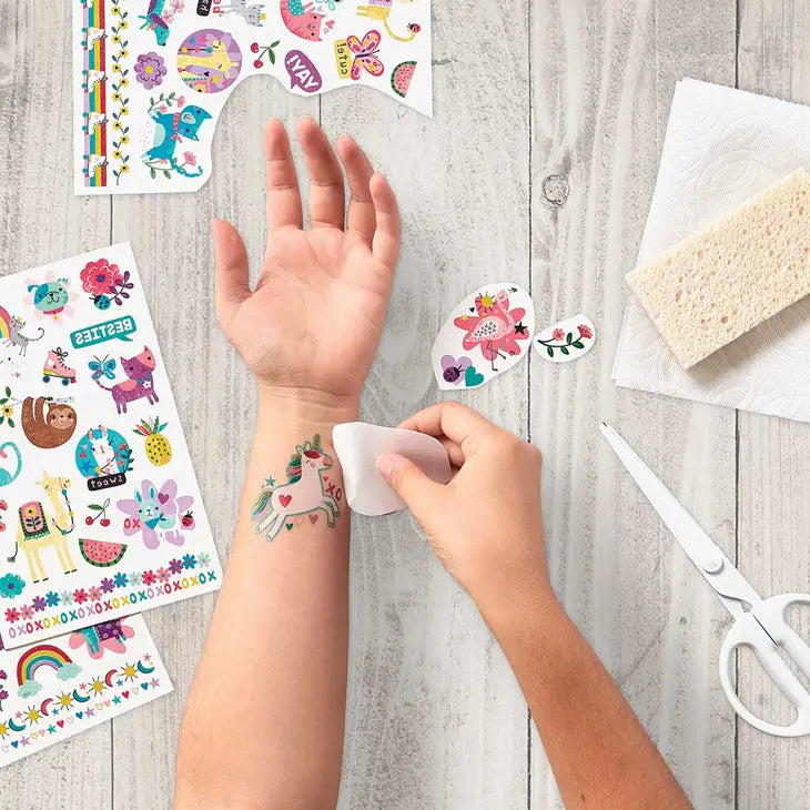 Temporary Glitter Tattoo Palooza: Mermaid Magic - 3 Sheets